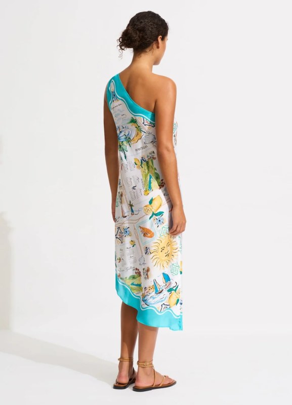 ONE SHOULDER MIDI DRESS