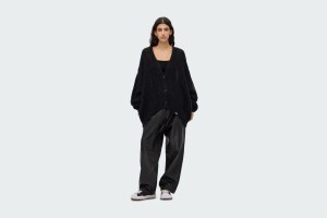 CARDI PICTOGRAM MOHAIR BLACK