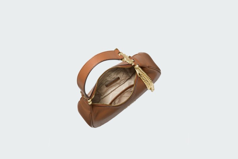 PIPER SMALL PEBBLED LEATHER SHOULDER BAG