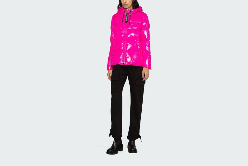 CRYSTAL NYLON PEA JACKET