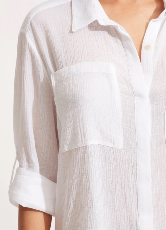 CRINKLE TWILL BEACH SHIRT