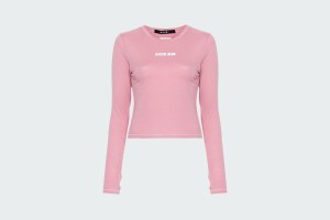 STACKED LS TEE PINK