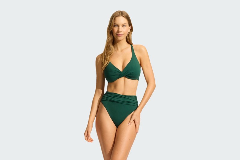 HIGH WAIST WRAP FRONT PANT