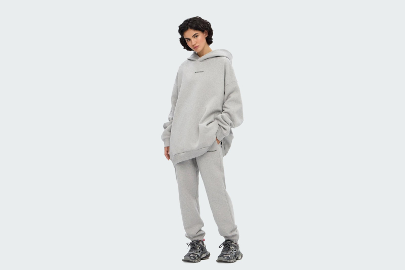 HOODIE REGULAR FLEECE GREY