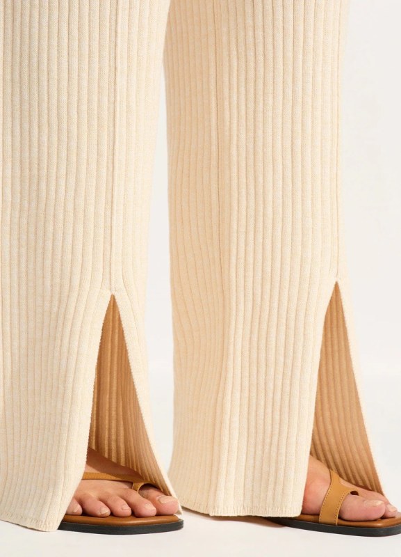 FRONT SPLIT KNIT PANT