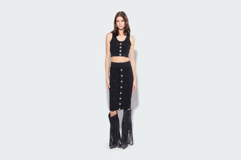 JACQUARD LOVE BIRDS SKIRT
