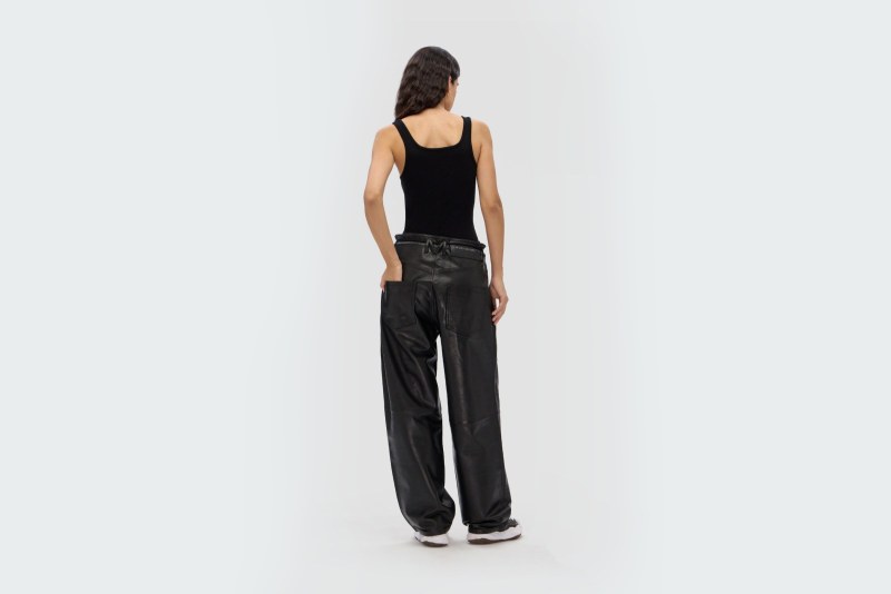 PANTS LEATHER BLACK