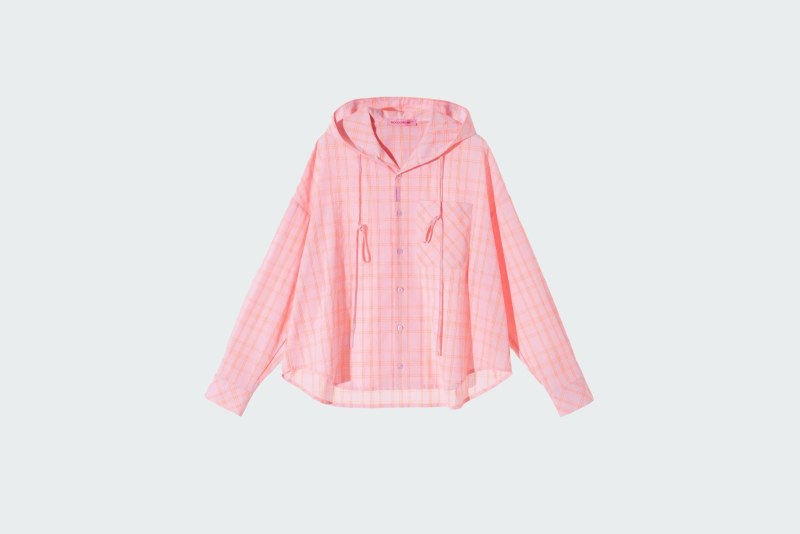 COLLAR HOOD CHESS ROSE