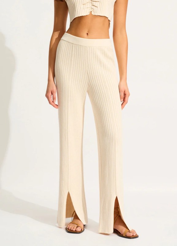 FRONT SPLIT KNIT PANT