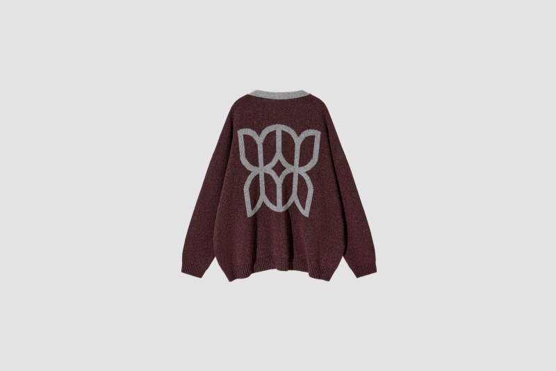 CARDI MELANGE ORNAMENT NOIR