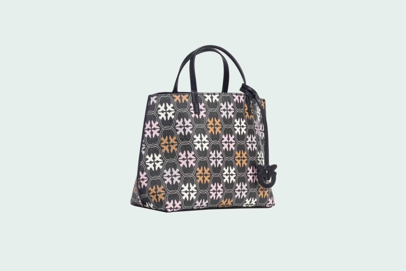 CARRIE SHOPPER CLASSIC LOVE BIRDS MONOGRAM
