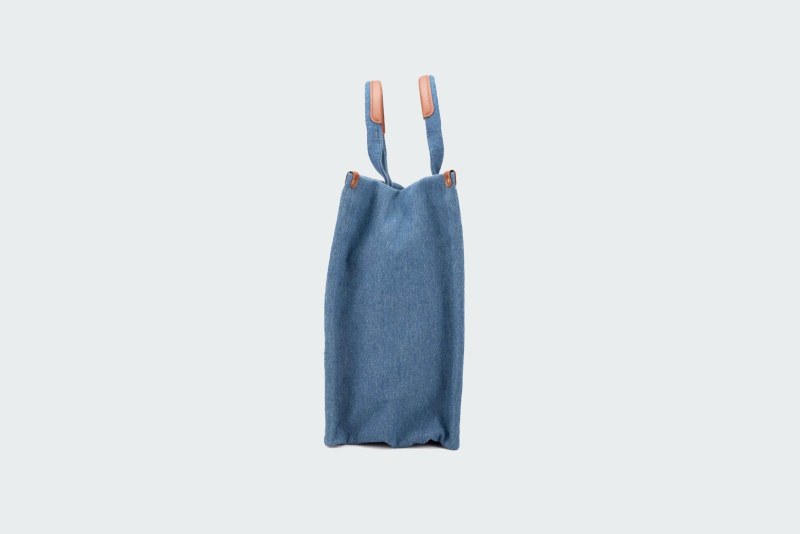 SHOPPER DENIM RICAMO LOGO