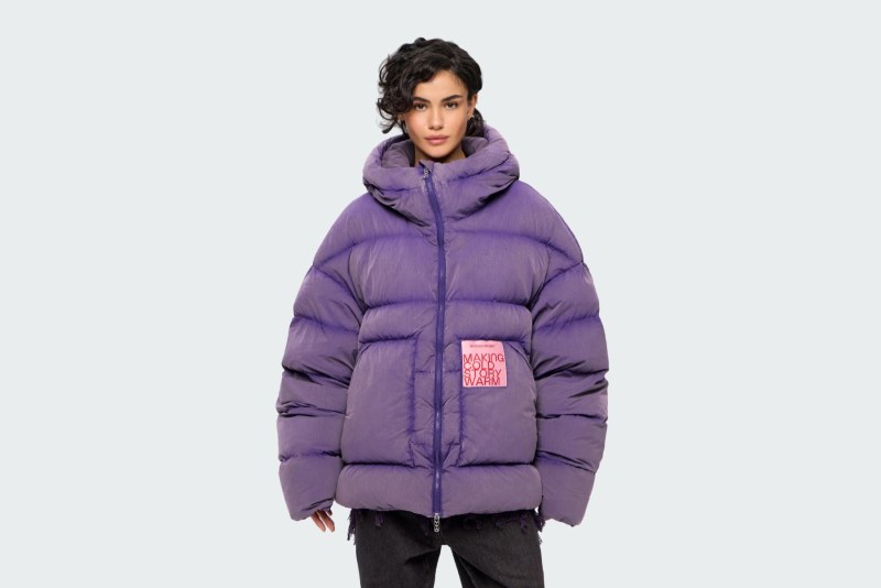 DOWN JACKET WASHED NAVY