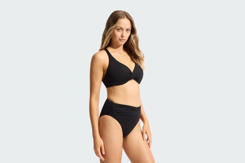 HIGH WAIST WRAP FRONT PANT