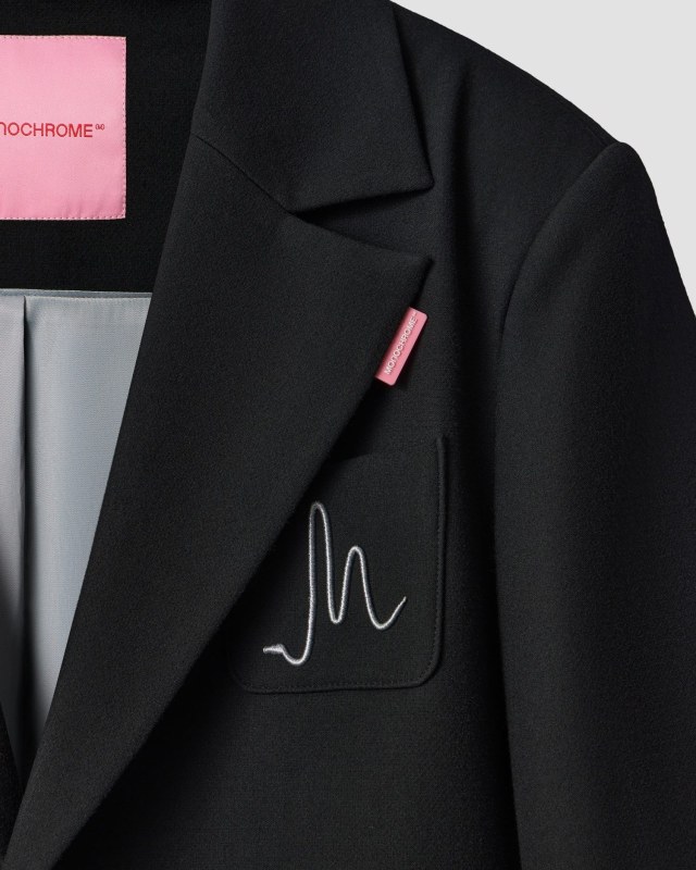 CROP COAT BLACK NY25
