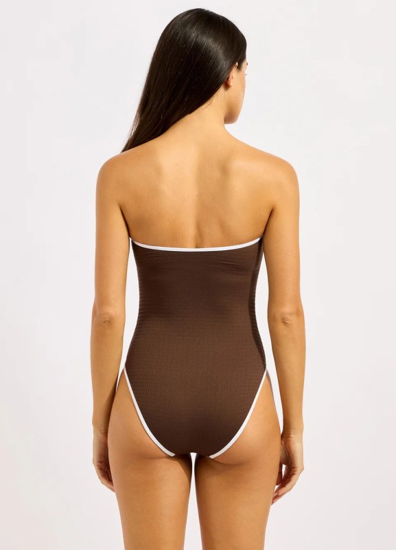 RING FRONT BANDEAU ONE PIECE