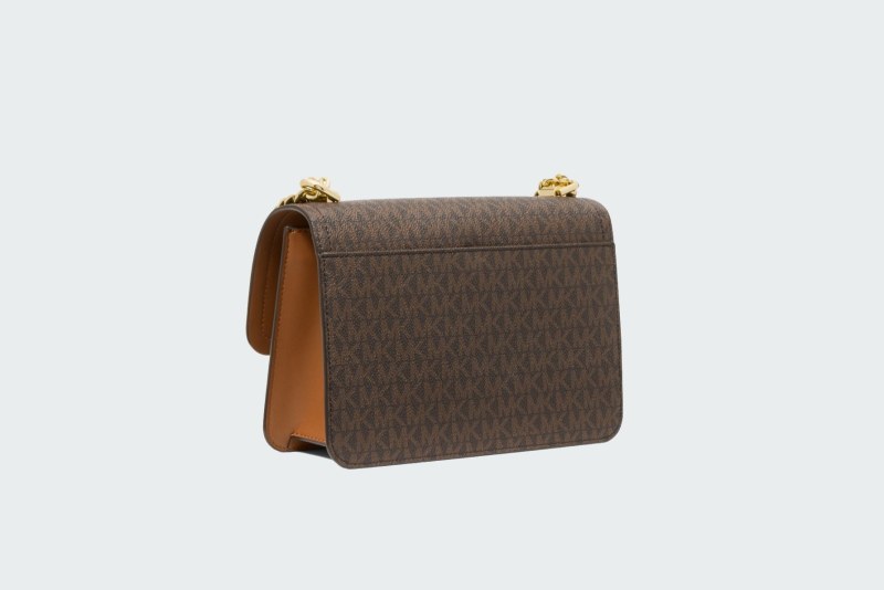 HEATHER LARGE LOGO SHOULDER BAG